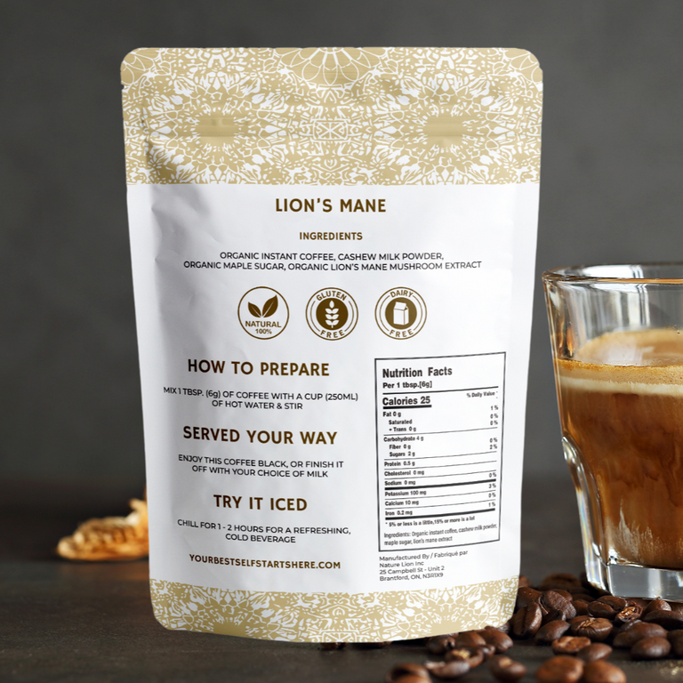 Gourmet Lion's Mane Mushroom Coffee